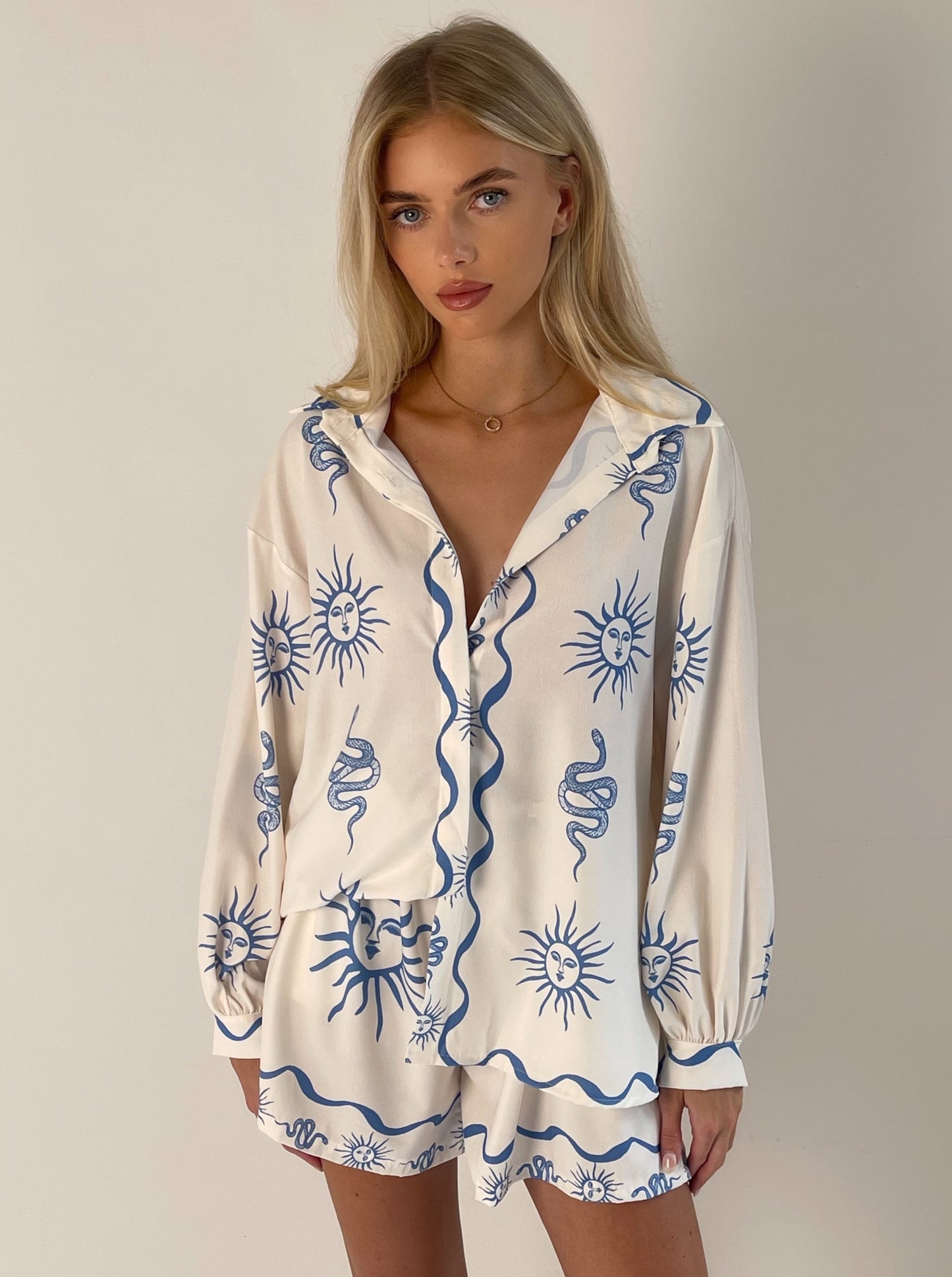 Blue ‘Gemini’ Print Co Ord