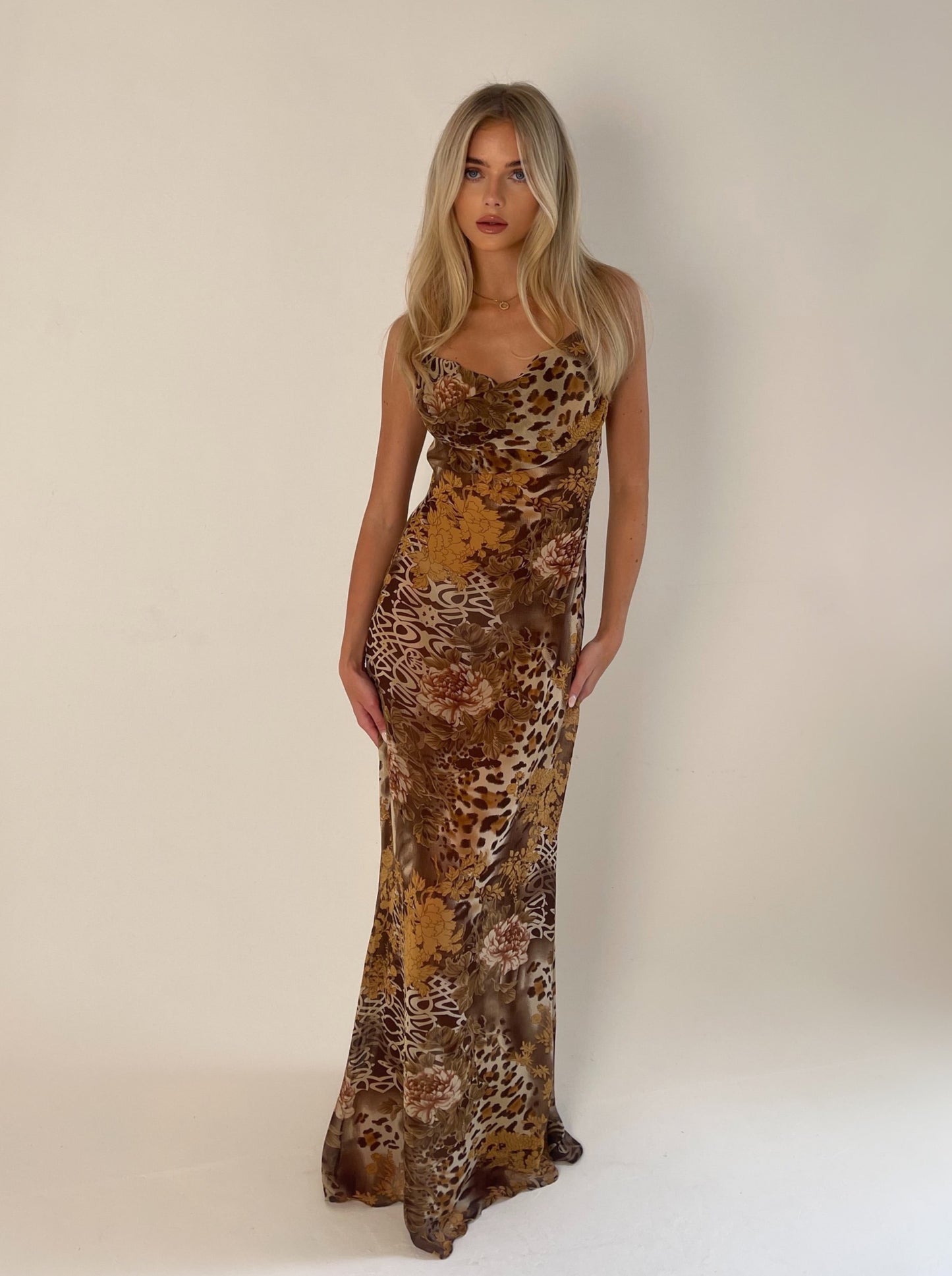 Maxi ‘Athena’ Leopard Printed Dress