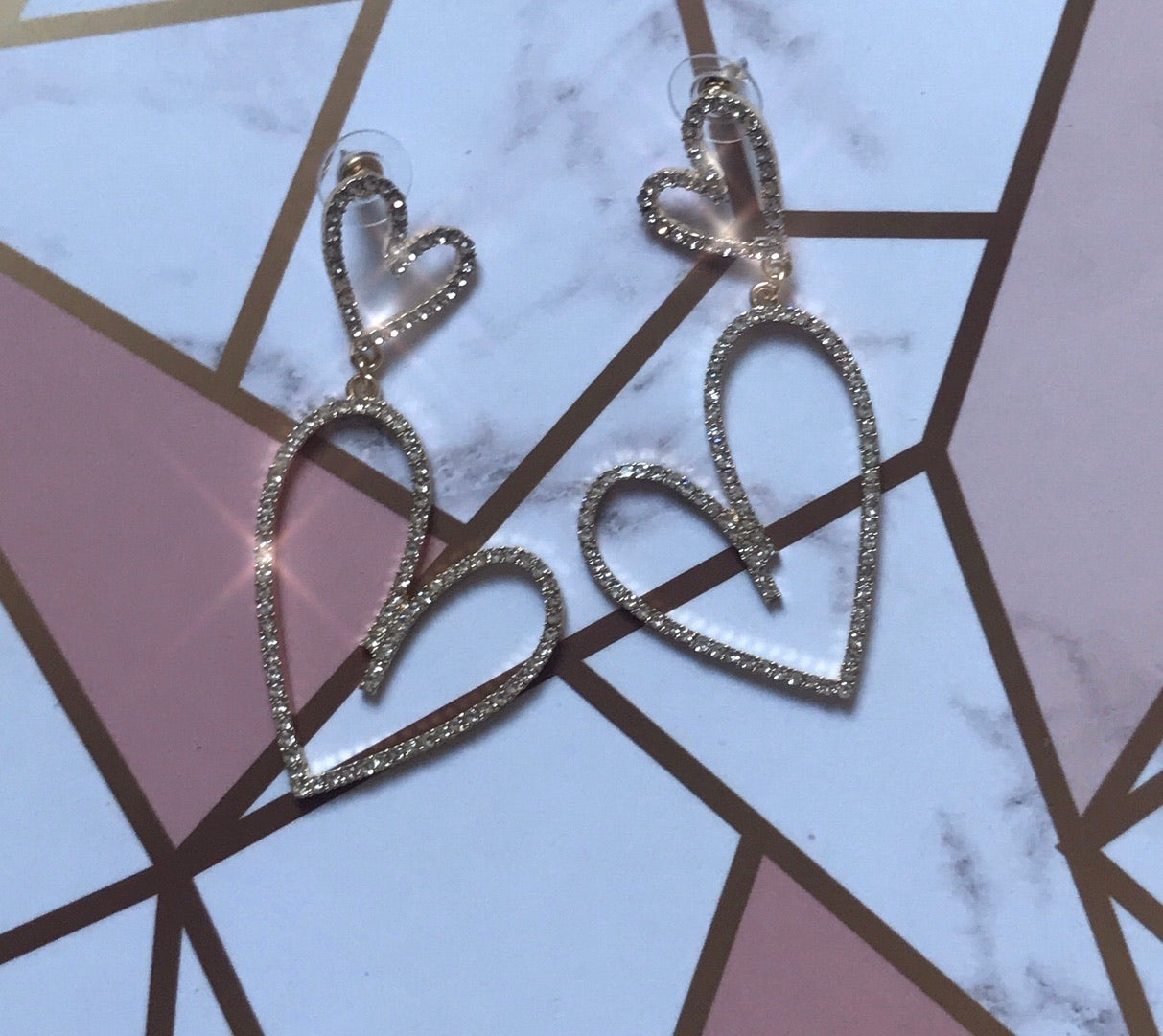 Double Heart Earrings