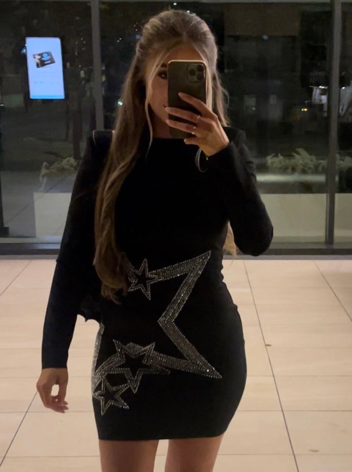 Black ‘Starry Eyed’ Mini Dress